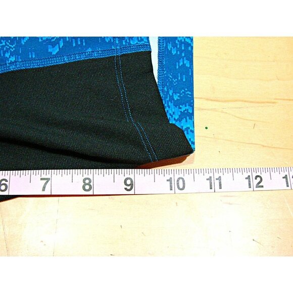 Mens Lululemon Athletica Athletic Shorts Blue Printed Elastic Waist Size XXL - Picture 7 of 11